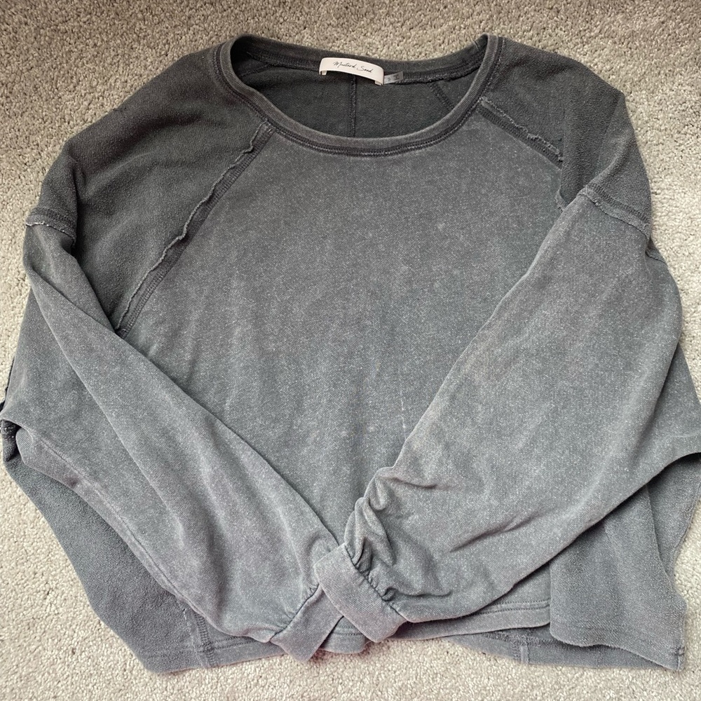 Grey oversized long sleeve